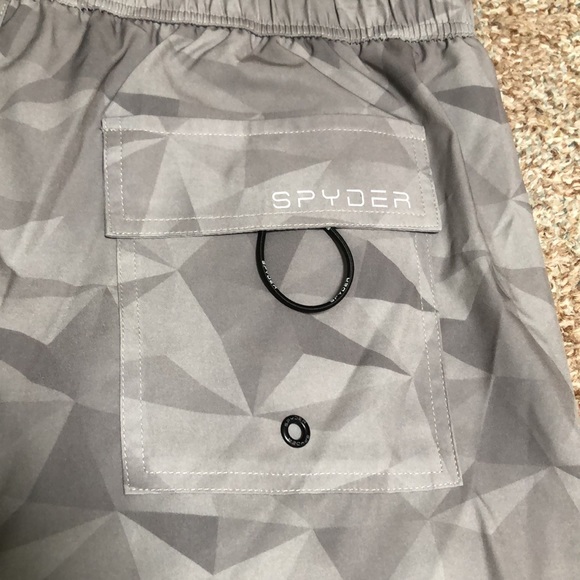 Spyder Mens Swim Trunk Shorts Gray Tristar size XXL - Picture 7 of 9
